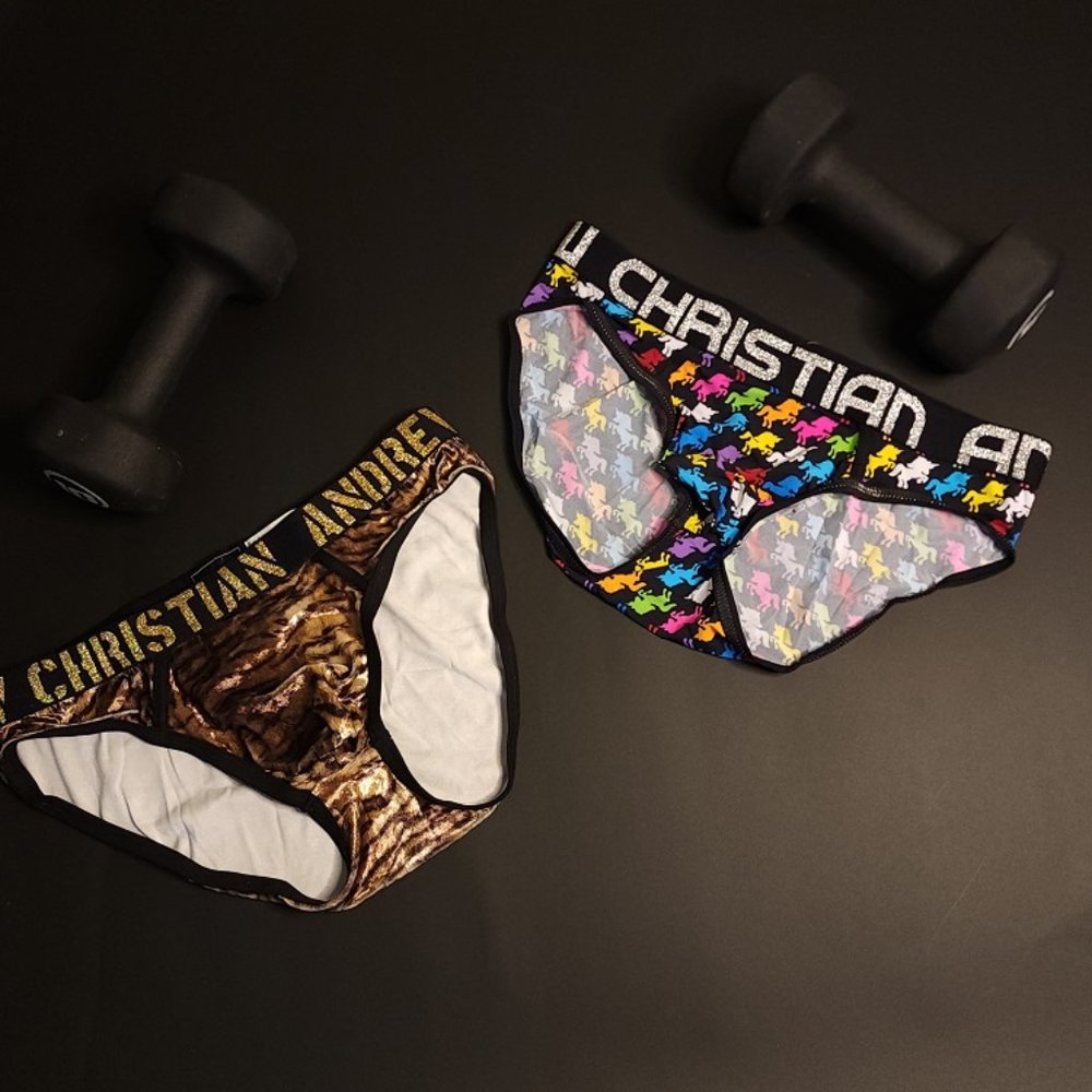 Lot of 2 Andrew Christian Fashion Briefs